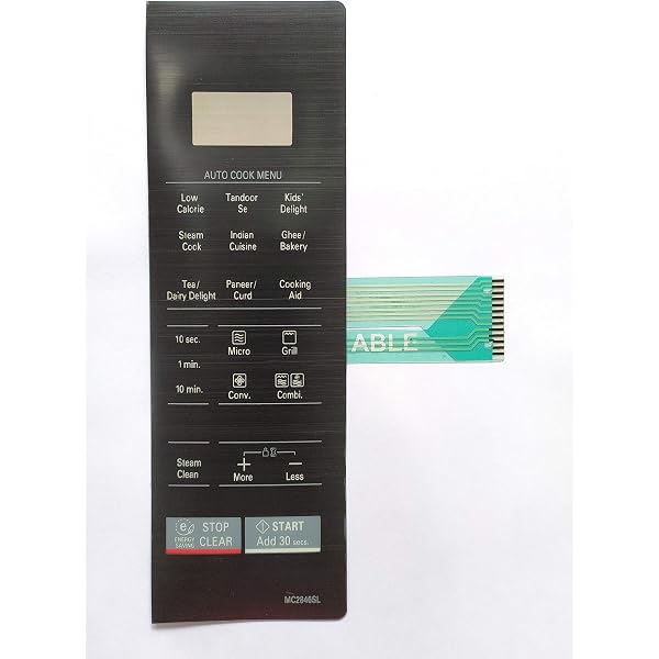 Able MC2841SPS Microwave Oven Membrane Keypad (Black) : Amazon.in